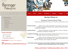 Tablet Screenshot of beringerplating.com
